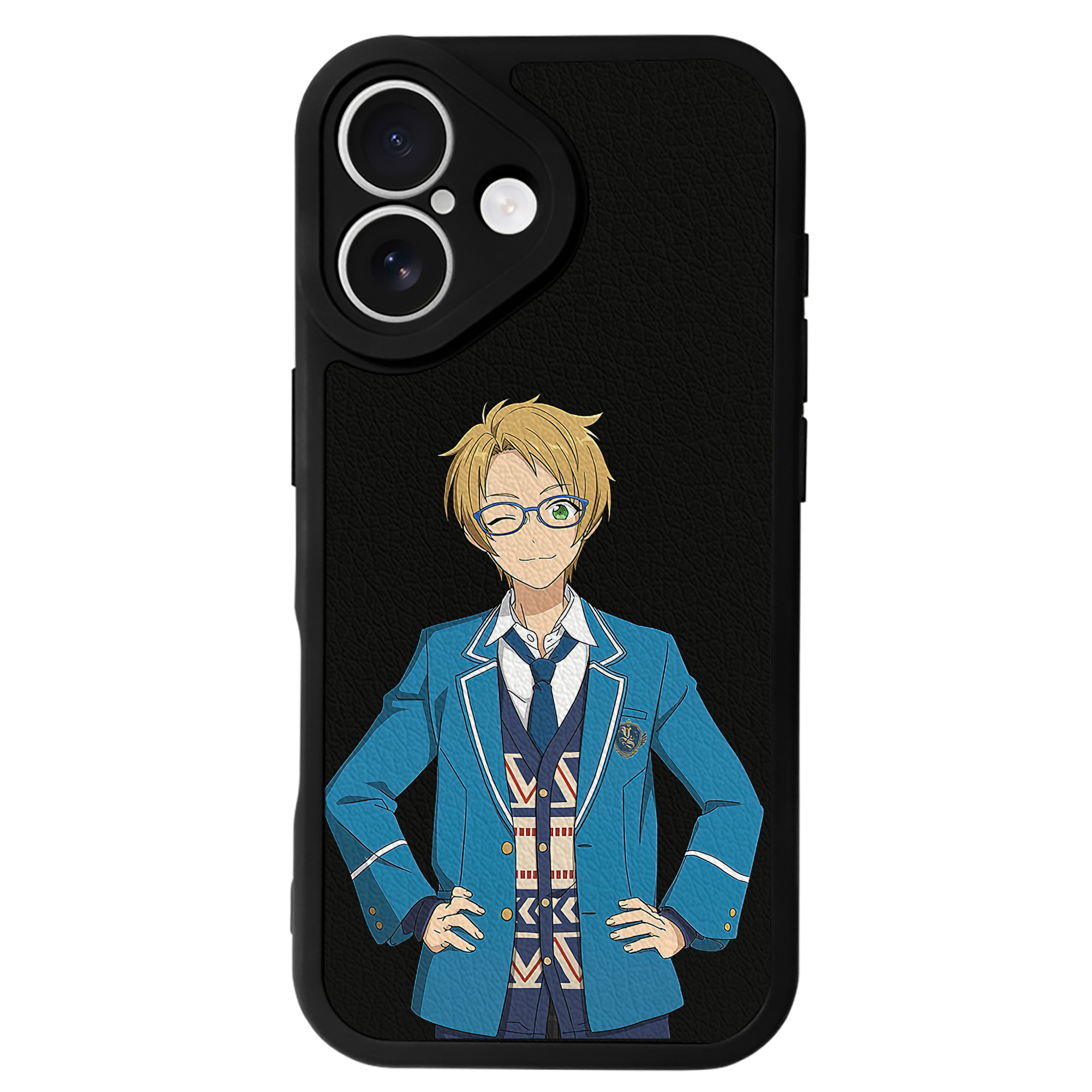 （画像用） あんさんぶるスターズ! Ensemble Stars 【iPhone 16シリーズ対応】シリコンスマホケース（レザー調） 材質：シリコン